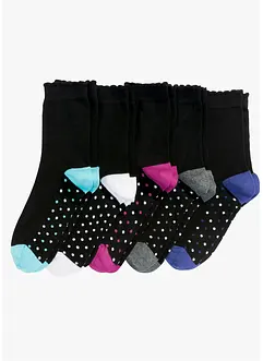 Calzini da donna (pacco da 5 paia) con cotone biologico, bonprix Calzini da donna (pacco da 5 paia) con cotone biologico, bonprix