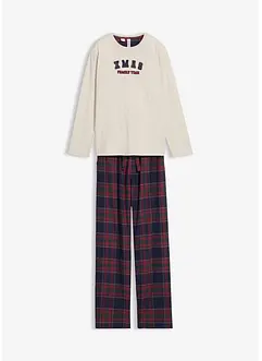 Pigiama con pantaloni in flanella di cotone morbido, bonprix Pigiama con pantaloni in flanella di cotone morbido, bonprix
