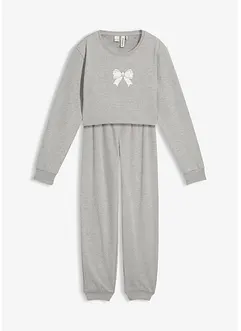 Tuta da casa con morbido cotone e felpa dal taglio corto, bonprix Tuta da casa con morbido cotone e felpa dal taglio corto, bonprix