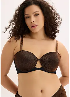 Reggiseno a balconcino in tessuto glitterato, bonprix Reggiseno a balconcino in tessuto glitterato, bonprix