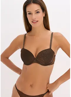 Reggiseno con coppe preformate in tessuto glitterato, bonprix Reggiseno con coppe preformate in tessuto glitterato, bonprix