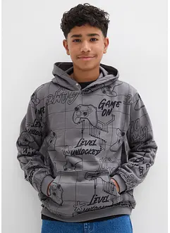 Felpa con cappuccio in misto cotone morbido, bonprix Felpa con cappuccio in misto cotone morbido, bonprix