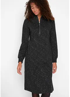 Abito in felpa con mezza zip, bonprix Abito in felpa con mezza zip, bonprix