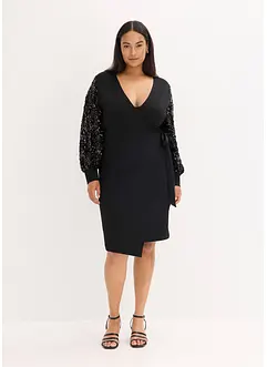 Abito midi con paillettes alle maniche, bonprix Abito midi con paillettes alle maniche, bonprix