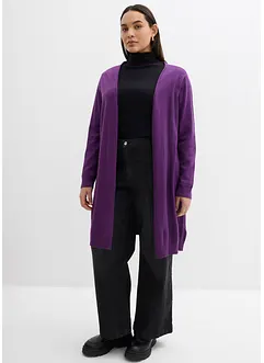 Cardigan lungo con bordi arrotolati, bonprix Cardigan lungo con bordi arrotolati, bonprix