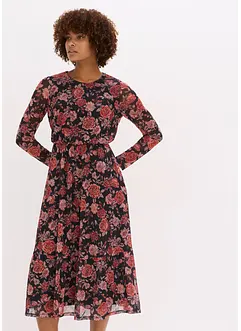 Abito midi in morbido mesh, bonprix Abito midi in morbido mesh, bonprix