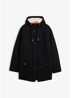 Parka invernale con cappuccio in teddy, bonprix Parka invernale con cappuccio in teddy, bonprix