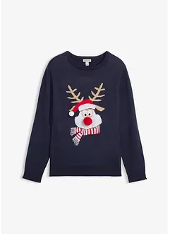 Maglione natalizio in filato fine, bonprix Maglione natalizio in filato fine, bonprix