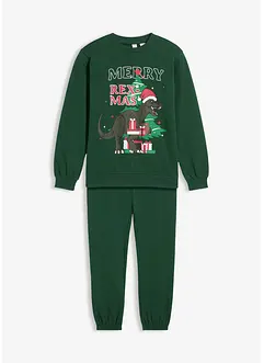 Maglia e pantaloni in felpa di puro cotone (set 2 pezzi), bonprix Maglia e pantaloni in felpa di puro cotone (set 2 pezzi), bonprix