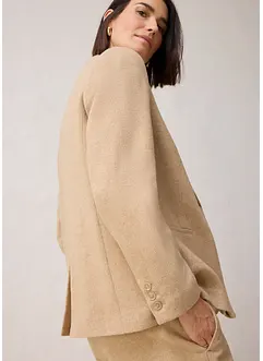 Blazer in misto lana a spina di pesce, bonprix Blazer in misto lana a spina di pesce, bonprix