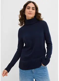 Maglione basic a collo alto in filato fine, bonprix Maglione basic a collo alto in filato fine, bonprix