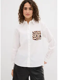 Camicia oversize con tasca a contrasto, bonprix Camicia oversize con tasca a contrasto, bonprix