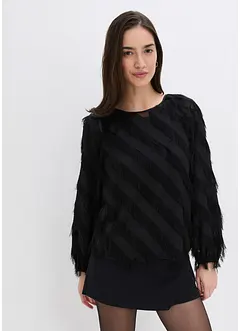Blusa con dettagli frangiati, bonprix Blusa con dettagli frangiati, bonprix