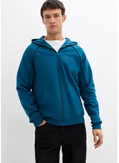 Felpa con zip e dettagli a contrasto in puro cotone, bonprix Felpa con zip e dettagli a contrasto in puro cotone, bonprix