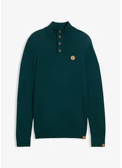Maglione con bottoni in misto cotone, bonprix Maglione con bottoni in misto cotone, bonprix