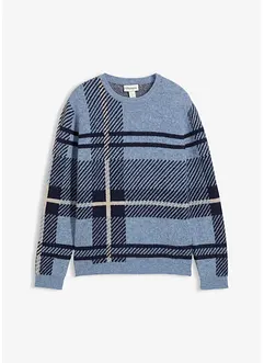 Maglione con motivo a quadri, bonprix Maglione con motivo a quadri, bonprix