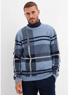 Maglione con motivo a quadri, bonprix Maglione con motivo a quadri, bonprix