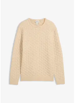 Maglione in filato fine con motivo operato, bonprix Maglione in filato fine con motivo operato, bonprix