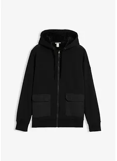 Felpa con zip, cappuccio e fodera teddy, bonprix Felpa con zip, cappuccio e fodera teddy, bonprix