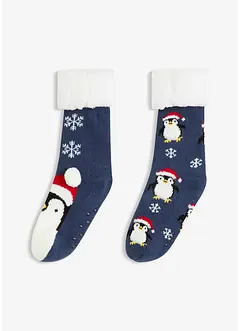 Calzini morbidi con fodera teddy (pacco da 2 paia), bonprix Calzini morbidi con fodera teddy (pacco da 2 paia), bonprix