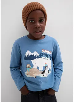 Maglia a maniche lunghe con cotone biologico (pacco da 3), bonprix Maglia a maniche lunghe con cotone biologico (pacco da 3), bonprix