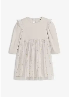 Abito con body, ruche e tulle, bonprix Abito con body, ruche e tulle, bonprix