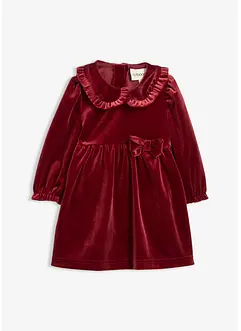 Abito 2 in 1 in velluto con colletto alla Peter Pan e fiocco, bonprix Abito 2 in 1 in velluto con colletto alla Peter Pan e fiocco, bonprix