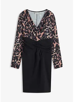 Miniabito aderente con scollatura profonda, bonprix Miniabito aderente con scollatura profonda, bonprix