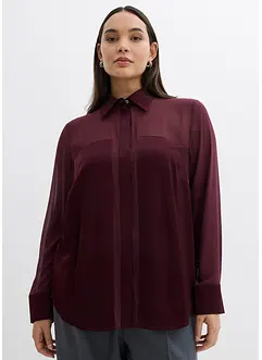 Camicia con inserto di satin, bonprix Camicia con inserto di satin, bonprix