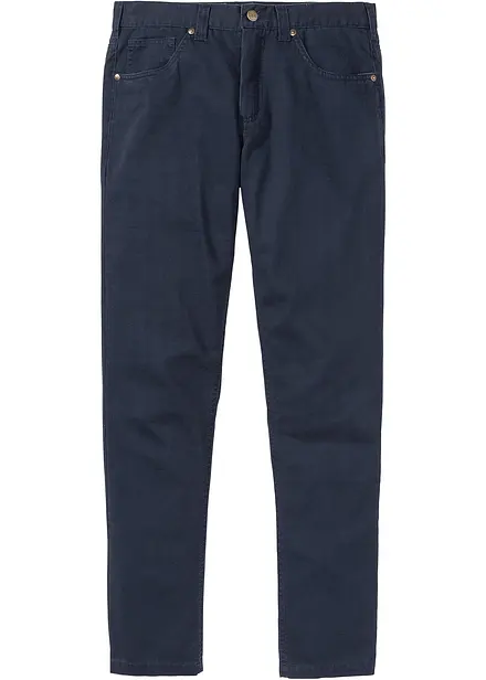 Pantaloni regular fit in twill di puro cotone, straight