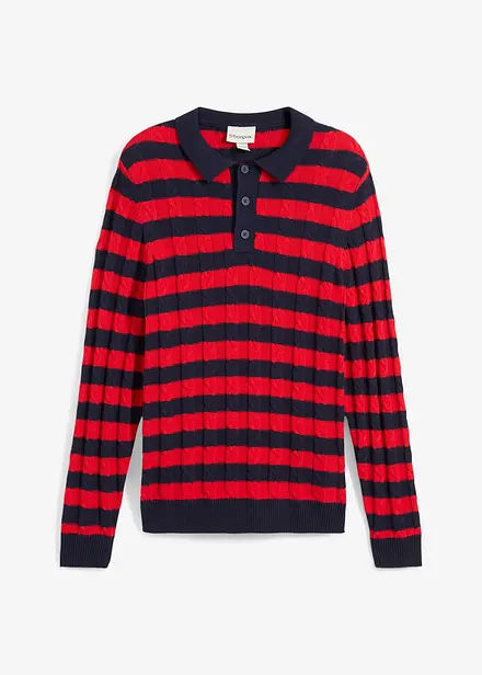 Maglione con colletto polo