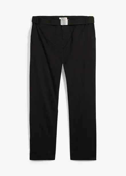 Pantaloni chino regular fit elasticizzati con cintura, straight