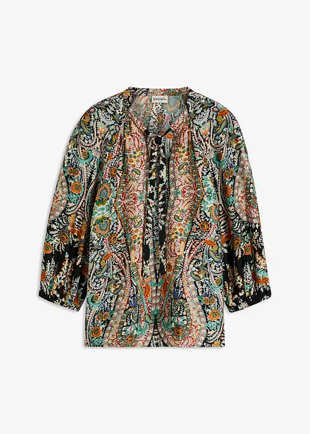 Blusa in satin fluente