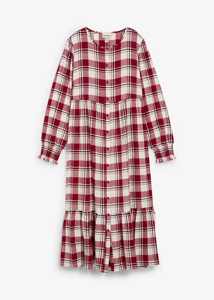 Abito midi in flanella