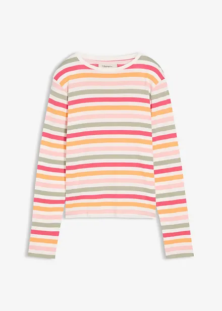 Maglia a maniche lunghe in puro cotone