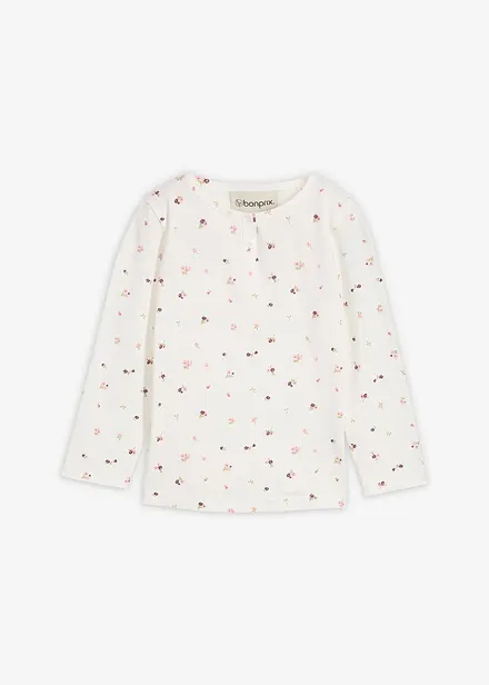 Maglia a maniche lunghe in puro cotone biologico