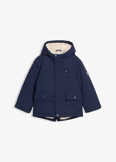 Parka invernale idrorepellente con fodera teddy