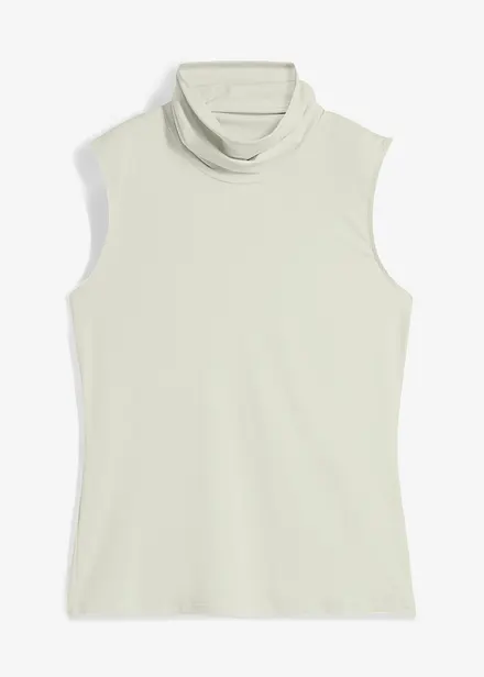 Top a collo alto in poliammide elasticizzata