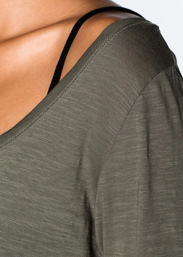 Maglia a maniche lunghe in puro cotone, bonprix