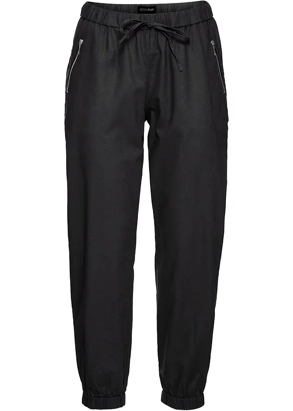 Pantaloni 7/8 in misto lino fresco e leggero, bonprix