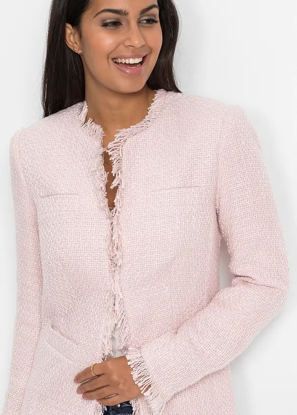 Blazer lungo in bouclé, bonprix