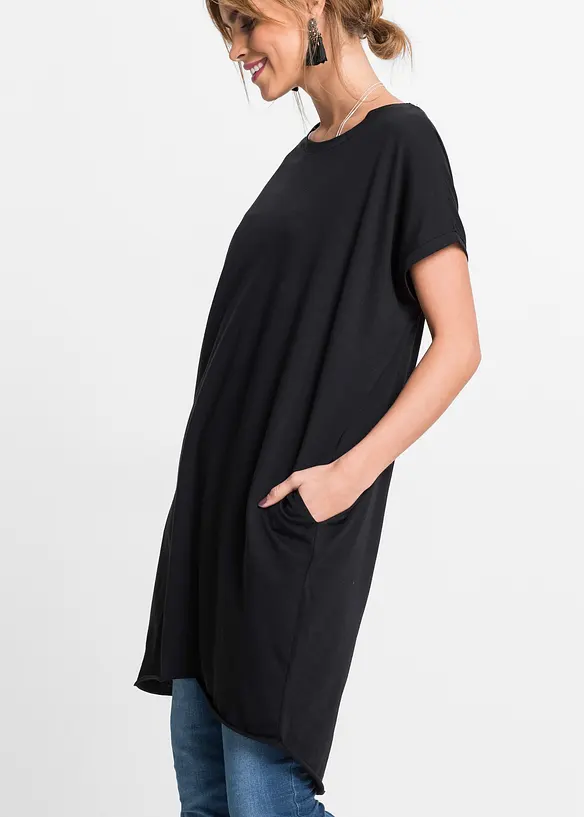 Maglia lunga in puro cotone, bonprix