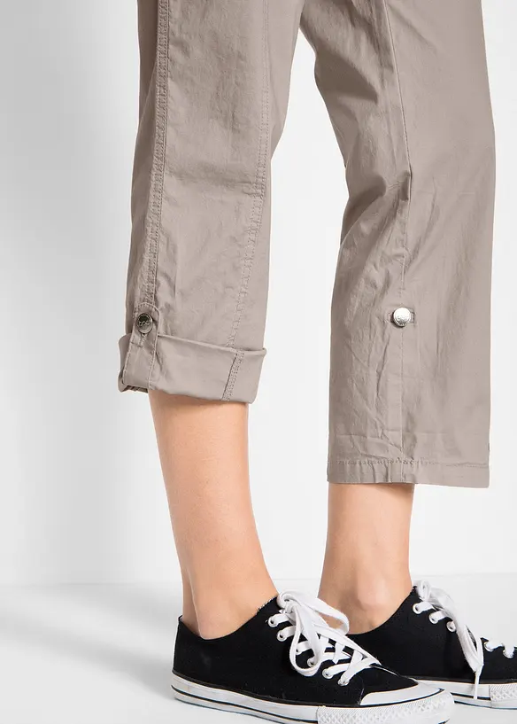 Pinocchietti cargo elasticizzati, bonprix