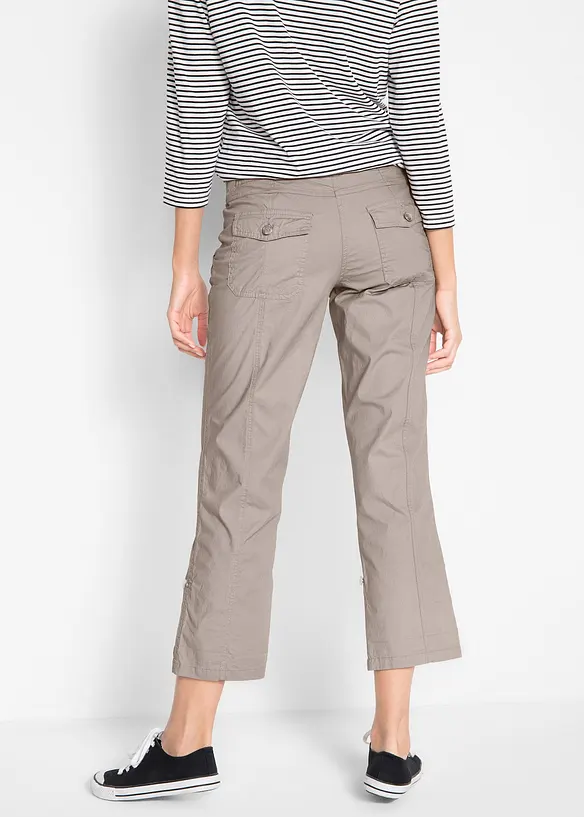Pinocchietti cargo elasticizzati, bonprix