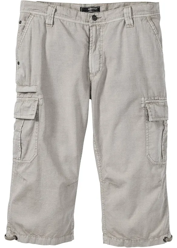 Bermuda cargo lunghi in puro cotone, regular fit, bonprix