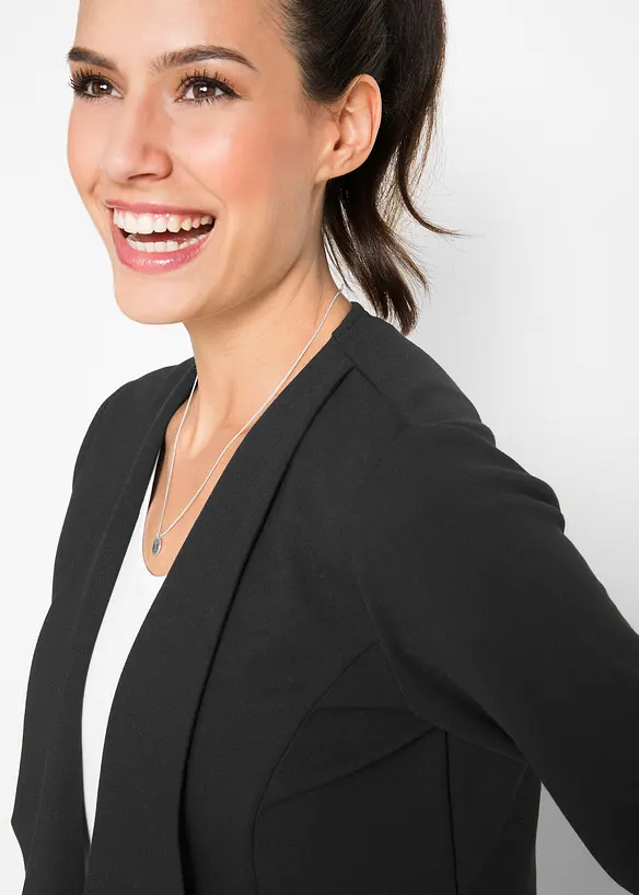 Blazer in jersey di misto viscosa, bonprix