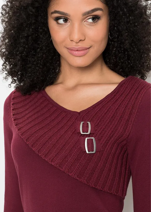 Maglione in filato fine con cotone, bonprix