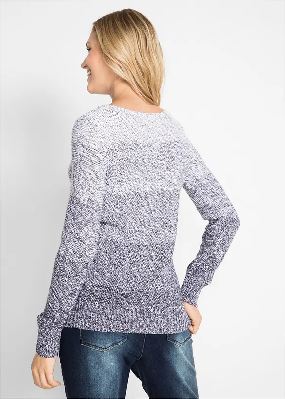 Maglione in filato grosso con colori sfumati, bonprix