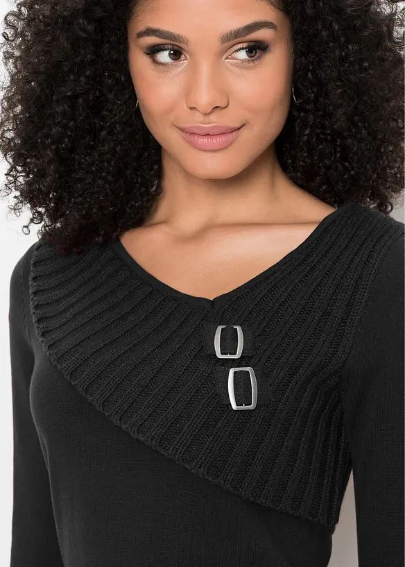 Maglione in filato fine con cotone, bonprix