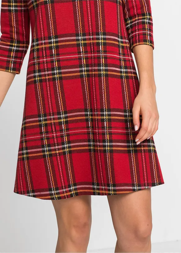 Miniabito jacquard a quadri, bonprix